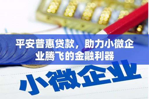 扎兰屯平安普惠贷款，助力小微企业腾飞的金融利器