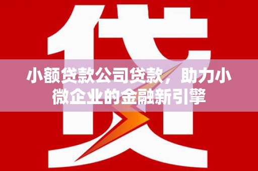 扎兰屯小额贷款公司贷款，助力小微企业的金融新引擎